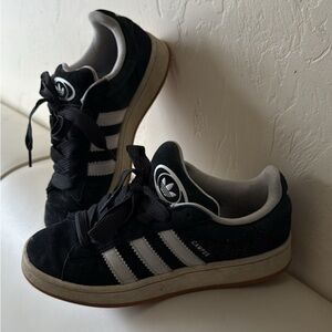 Adidas Black and White Campus Sneakers